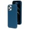 Mobiparts iPhone 12 Pro Max Silikon Hülle Backcover - Blueberry Blue