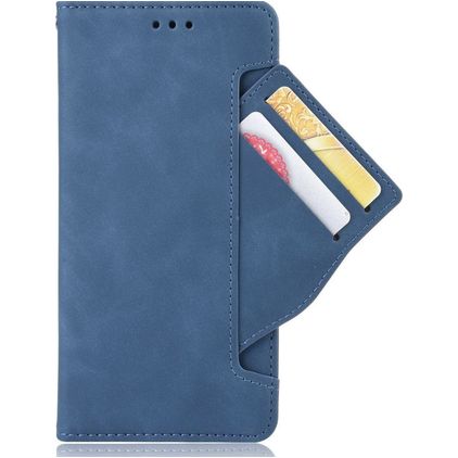 Mobigear Slide Wallet POCO F4 GT Klapphülle Portemonnaie - Blau