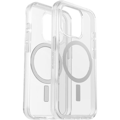 OtterBox Symmetry Plus Durchsichtig iPhone 15 Pro MagSafe Hülle Hardcase Backcover Stoßfest - Transparent
