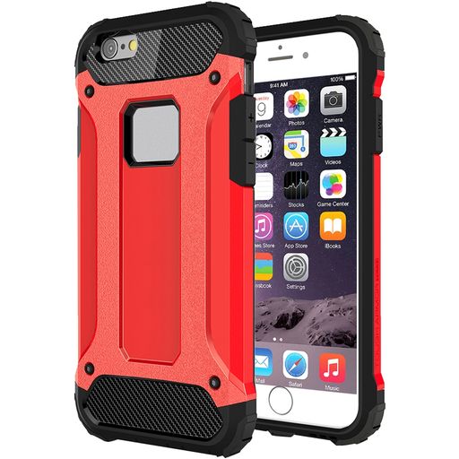 Mobigear Outdoor iPhone 6s Hülle Hardcase Backcover Stoßfest - Rot