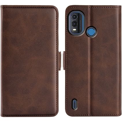 Mobigear Slim Magnet Nokia G11 Plus Hülle Klapphülle Geldbörse - Braun