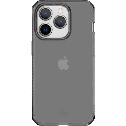 ITSkins SpectrumClear-R iPhone 14 Pro Hülle Flexibles TPU Backcover Stoßfest - Smoke