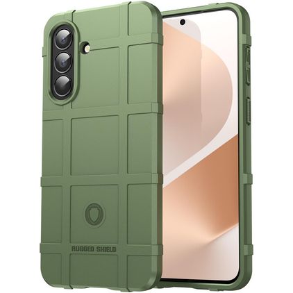 Mobigear Rugged Shield Samsung Galaxy A57 Hülle Flexibles TPU Backcover Stoßfest - Grün