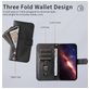 Mobigear Zipper iPhone 17 Pro Hülle Klapphülle Geldbörse - Schwarz