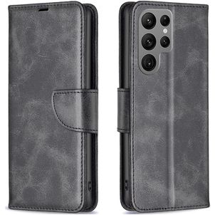 Mobigear Excellent Samsung Galaxy S23 Ultra Hülle Klapphülle Geldbörse - Schwarz
