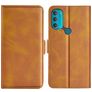 Mobigear Slim Magnet Motorola Moto G71 5G Hülle Klapphülle Geldbörse - Cognac