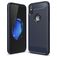 Mobigear Brushed Slim iPhone XS Hülle Flexibles TPU Backcover - Marineblau
