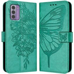Mobigear Butterfly Nokia G42 Hülle Klapphülle Geldbörse - Grün