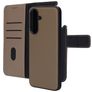 Mobiparts Samsung Galaxy A37 Hülle Echtes Leder Abnehmbare 2in1 Klapphülle Geldbörse - Taupe