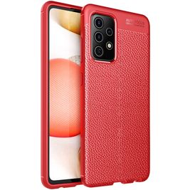 Mobigear Luxury Samsung Galaxy A72 Hülle Flexibles TPU Backcover - Rot