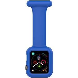Mobigear Clip Case Krankenschwester Apple Watch Armband Pin-Verschluss - 46/45/44 mm - Blau