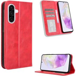 Mobigear Sensation Samsung Galaxy A56 Hülle Klapphülle Geldbörse - Rot