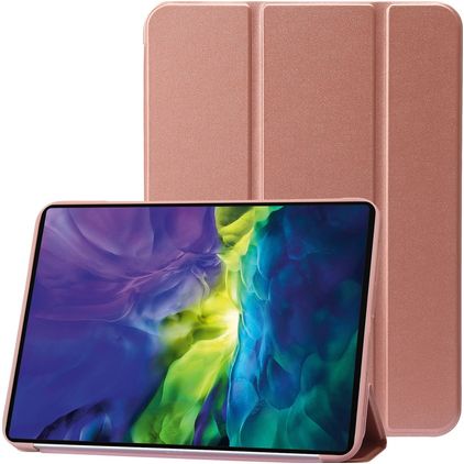 Mobigear Tri-Fold Gel iPad 11 (2025) Hülle TPU,Kunstleder Klapphülle - Roségold