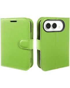 Mobigear Classic iPhone Duo Klapphülle Portemonnaie - Grün