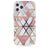 Mobigear Marble iPhone 12 Pro Max Hülle Flexibles TPU Backcover - Pink
