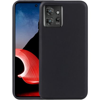 Mobigear Colors Motorola ThinkPhone Hülle Flexibles TPU Backcover - Schwarz