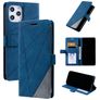 Mobigear Rhombus iPhone 12 Pro Max Hülle Klapphülle Geldbörse - Blau