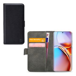 Mobilize Classic Gelly Wallet Motorola Edge 40 Pro Hülle Klapphülle Geldbörse - Schwarz