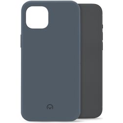 Mobilize Rubber Gelly iPhone 15 Plus Hülle Flexibles TPU Backcover - Matt Blue