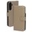Mobiparts Samsung Galaxy A55 Hülle Echtes Leder Klapphülle Geldbörse - Taupe