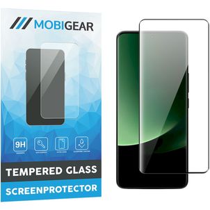 Mobigear Premium Xiaomi 13 Ultra Panzerglas Gehärtetes Glas Displayschutz - Hüllenfreundlich - Schwarz