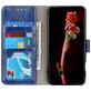 Mobigear Basic OnePlus 9 Hülle Klapphülle Geldbörse - Blau