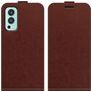 Mobigear OnePlus Nord 2 Hülle Flipcase - Braun