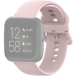 Mobigear Sport Buckle Silikon Fitbit Versa Lite Armband Dornschließe - Pink