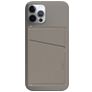 Nudient Magnet Thin Echtleder Kartenetui - 3 Karten - MagSafe Kompatibel - Clay Beige