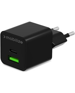 Mobilize Dual USB / USB-C Ladegerät Power Delivery 30W - Schwarz