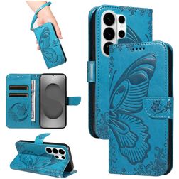 Mobigear Butterfly Samsung Galaxy S26 Ultra Hülle Klapphülle Geldbörse - Blau