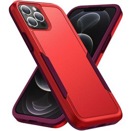 Mobigear Heavy Armor iPhone 14 Pro Max Hülle Hardcase Backcover Stoßfest - Rot