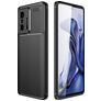 Mobigear Brushed Slim Xiaomi 11T Pro Hülle Flexibles TPU Backcover - Schwarz