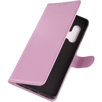 Mobigear Classic Motorola Edge Plus Hülle Klapphülle Geldbörse - Pink