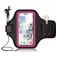 Mobigear Go Active Handyhalterung Joggen OPPO A54 5G Sporthülle Neopren Sportarmband - Pink