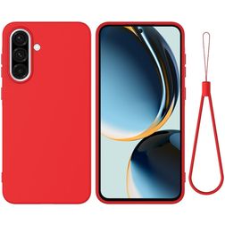Mobigear Rubber Touch Samsung Galaxy A37 Silikon Hülle Backcover - Rot