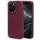 Mobiparts iPhone 16 Pro Silikon Hülle Backcover - Plum Red