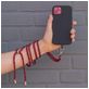Mobigear Nylon Lanyard Universal-Handykette einstellbar - Grau