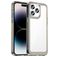 Mobigear Crystal iPhone 14 Pro Max Hülle Hardcase Backcover - Transparent / Grau