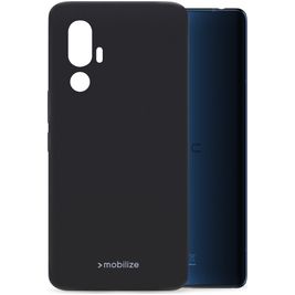 Mobilize Rubber Gelly HTC U24 Pro Hülle Flexibles TPU Backcover - Matt Black