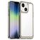 Mobigear Crystal iPhone 14 Hülle Hardcase Backcover - Transparent / Grau