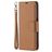 Mobigear Excellent Samsung Galaxy A12 Hülle Klapphülle Geldbörse - Cognac