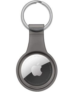 Xccess Keychain Apple AirTag Hülle Flexibles Silikon Schlüsselanhänger - Schwarz
