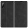 Mobigear Retro Slim Wiko Power U20 Hülle Klapphülle Geldbörse - Schwarz