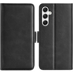 Mobigear Slim Magnet Samsung Galaxy A35 Hülle Klapphülle Geldbörse - Schwarz