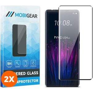 Mobigear Premium HTC U24 Pro Panzerglas Gehärtetes Glas Displayschutz - Hüllenfreundlich (2er Pack)