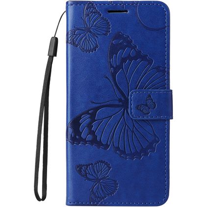Mobigear Butterfly HONOR 200 Lite Hülle Klapphülle Geldbörse - Blau