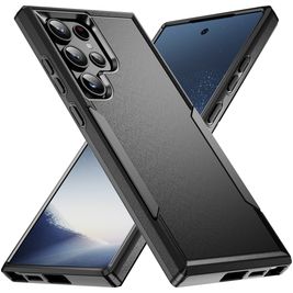 Mobigear Heavy Armor Samsung Galaxy S24 Ultra Hülle Hardcase Backcover Stoßfest - Schwarz