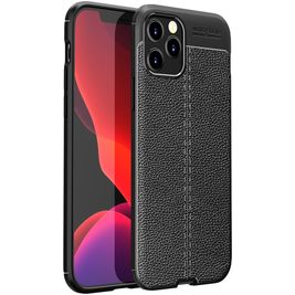 Mobigear Luxury iPhone 12 Pro Max Hülle Flexibles TPU Backcover - Schwarz