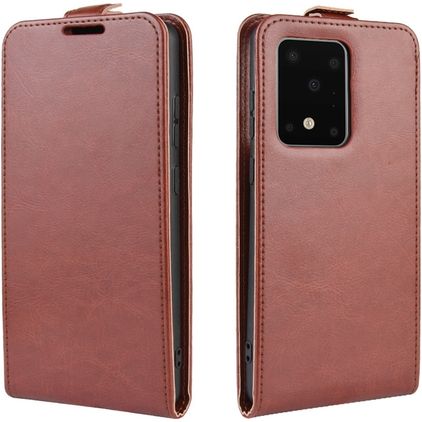Mobigear Samsung Galaxy S20 Ultra Hülle Flipcase - Braun